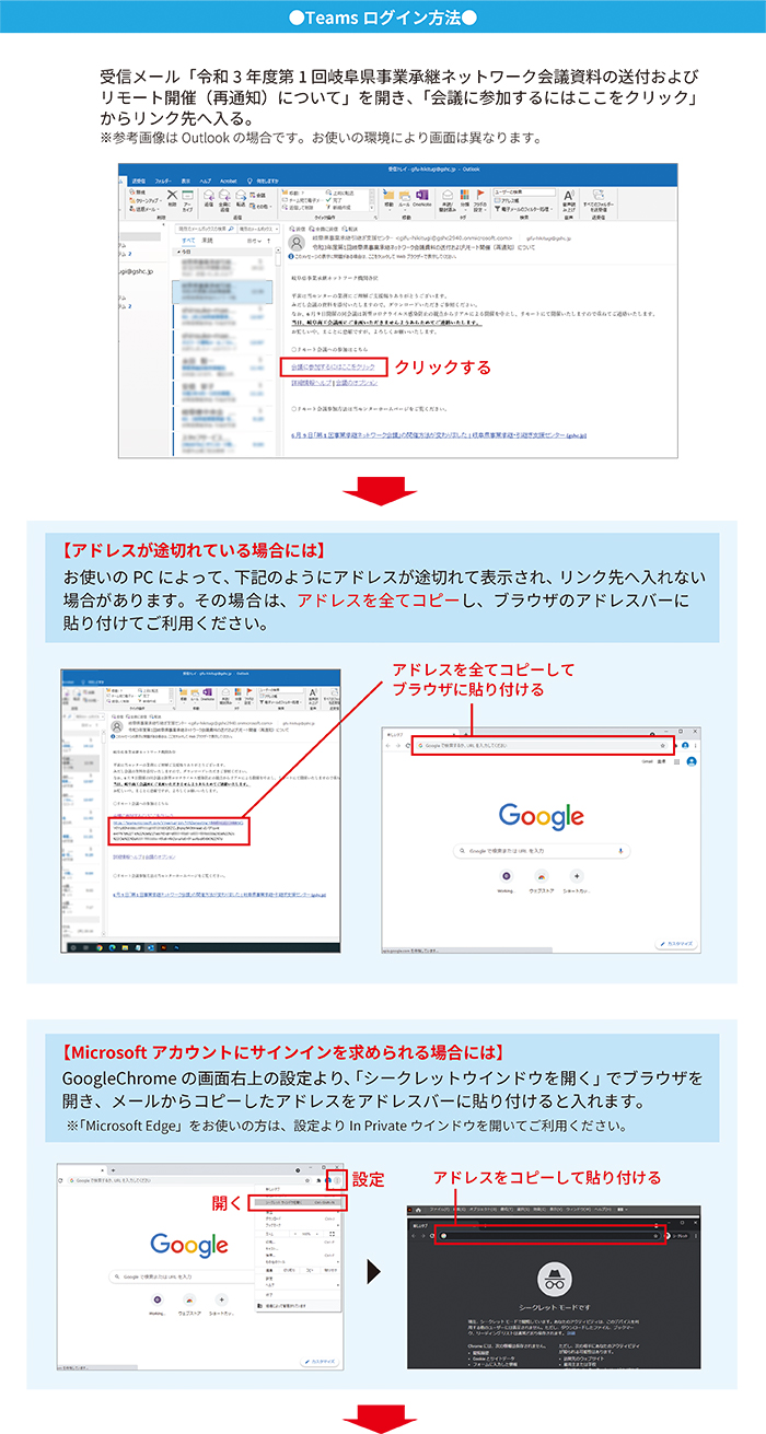 WEB＿会議ログイン方法